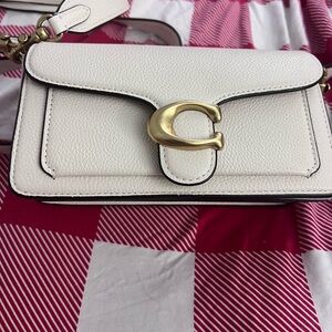 White Leather Crossbody Bag